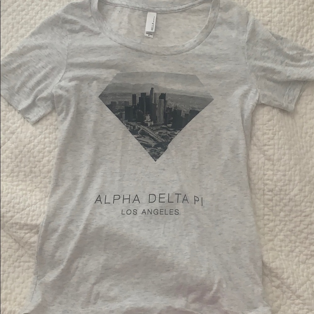 Alpha delta pi fitted tee shirt